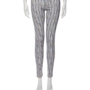 Theyskens' Theory size 4 NWOT pull on Striped Skinny Pants in Blue and Gray
